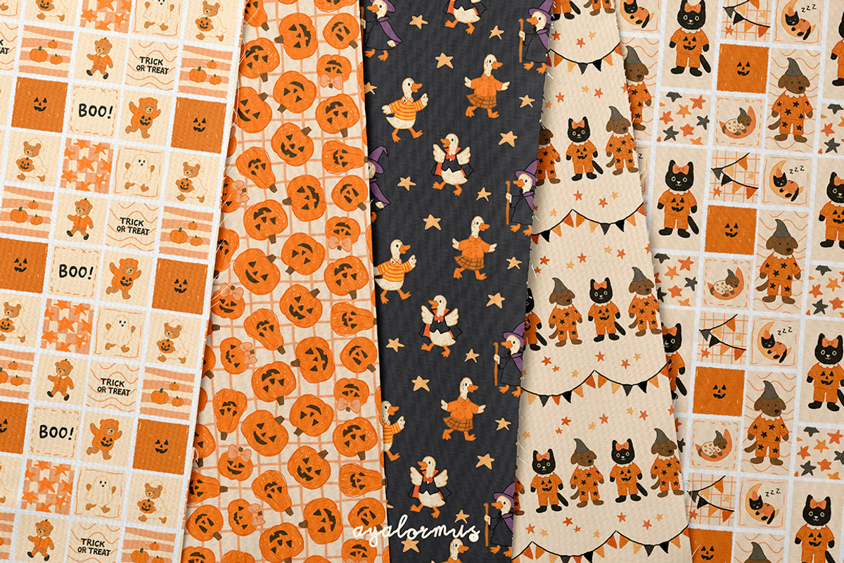 Whimsical Halloween Collection, a Pattern Graphic by AyaLormus (Photo 2 of 10)