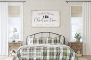 CHRISTMAS BEDROOM Wall&Frame Mockups, a Poster Template by MyHomeMockups (Thumbnail 7 of 9)