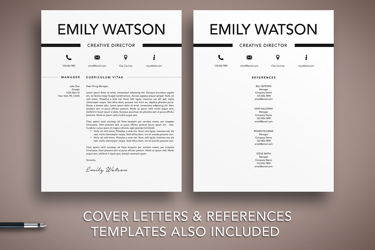 Minimal Resume Template Word/Pages, a Resume Template by The Creative Resume (Photo 4 of 8)