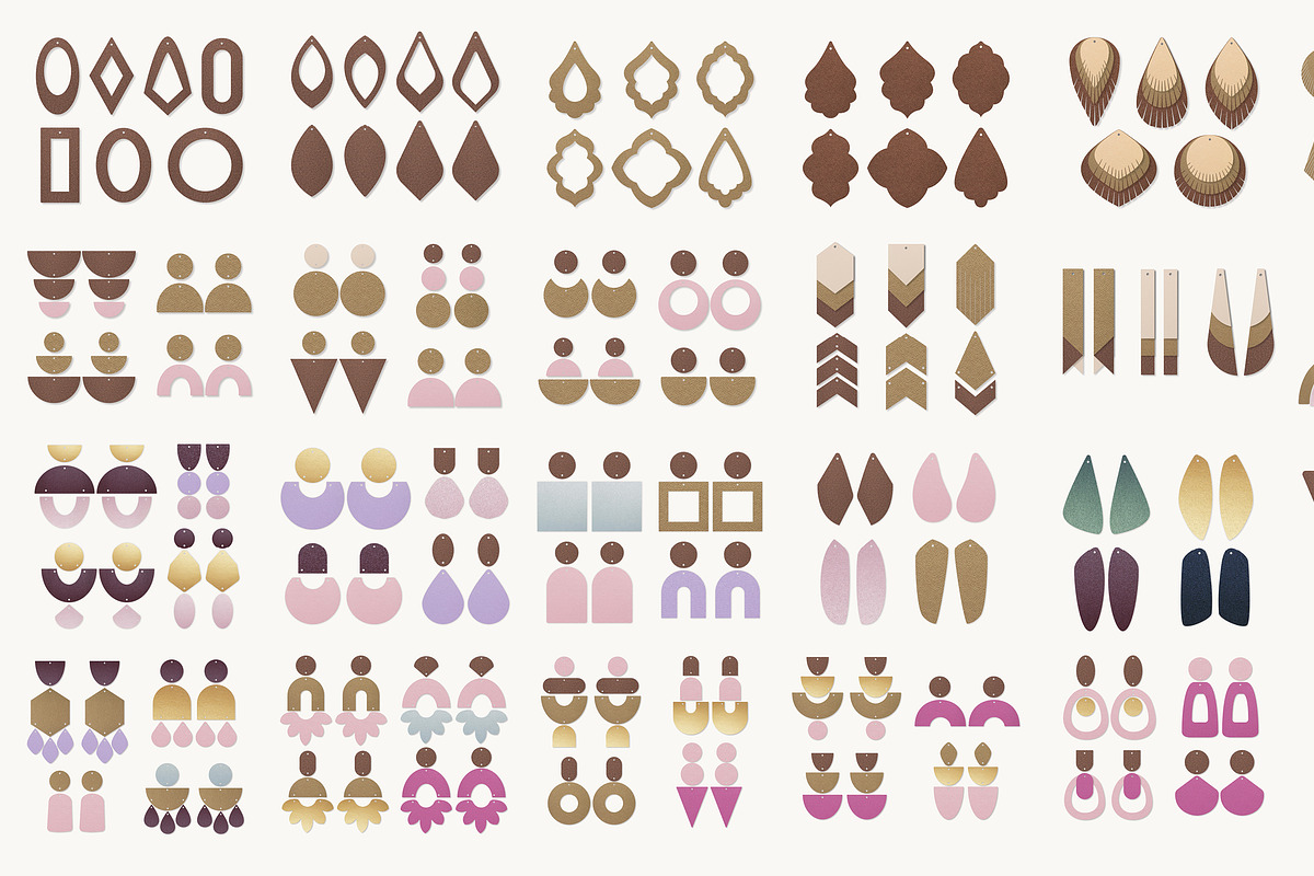 Ultimate Earring Template SVG Bundle, an Object Graphic by LifestyleCraftCo (Photo 4 of 11)