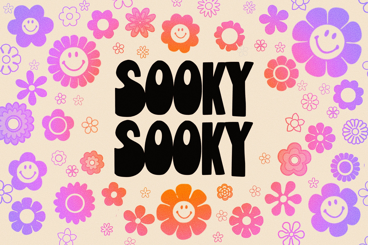 Psychedelitype Sooky - 3 font family, a Sans Serif Font by Dear Darling Design (Photo 6 of 8)