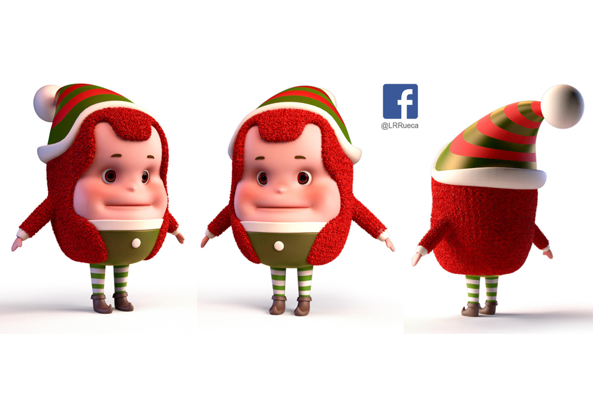 ChristmasElf01, a Characters & Person 3D Model by LomellRueca (Photo 1 of 6)