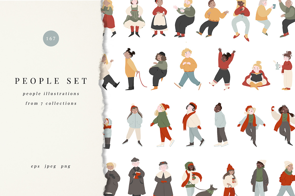 People illustrations set, a Person Illustration by Cute Atelier (Photo 1 of 9)