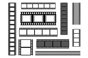 Film Strip. Realistic Cinema Tape