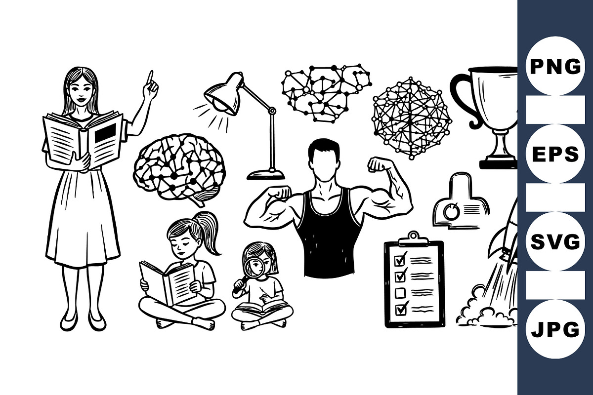 Educational Growth Concept Clipart, an Illustration by designvectx (Photo 1 of 3)