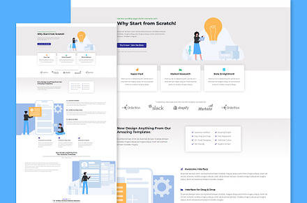Tech Biz Saas Landing Page