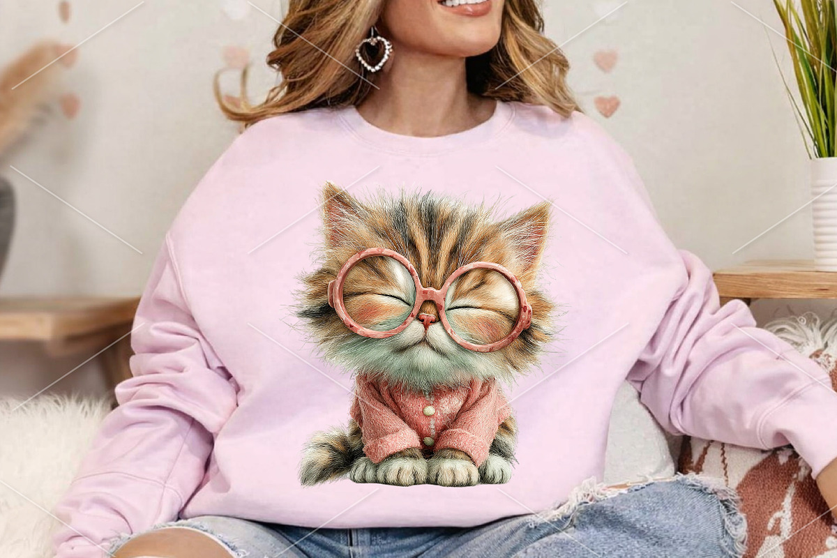 Quirky Cat Mom Retro Glasses Clipart, a Seasonal Illustration by Canvas Craft (Photo 4 of 7)