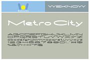 metro city font, a Font by weknow (Thumbnail 1 of 5)