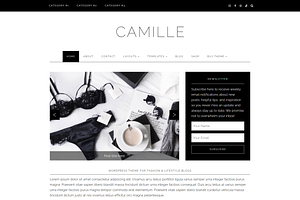 Feminine WordPress Theme | Camille, a WordPress Template by Hello Chic Designs