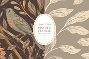 Vintage Bird & Floral Pattern Duo, a Pattern Graphic by Eclectic Anthology (Thumbnail 4 of 13)