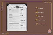 Art Deco Resume Template with Photo, a Resume Template by Millusti (Thumbnail 4 of 7)