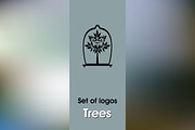 Set of logos trees, a Branding & Logo Template by BondarenkoNat (Thumbnail 1 of 3)