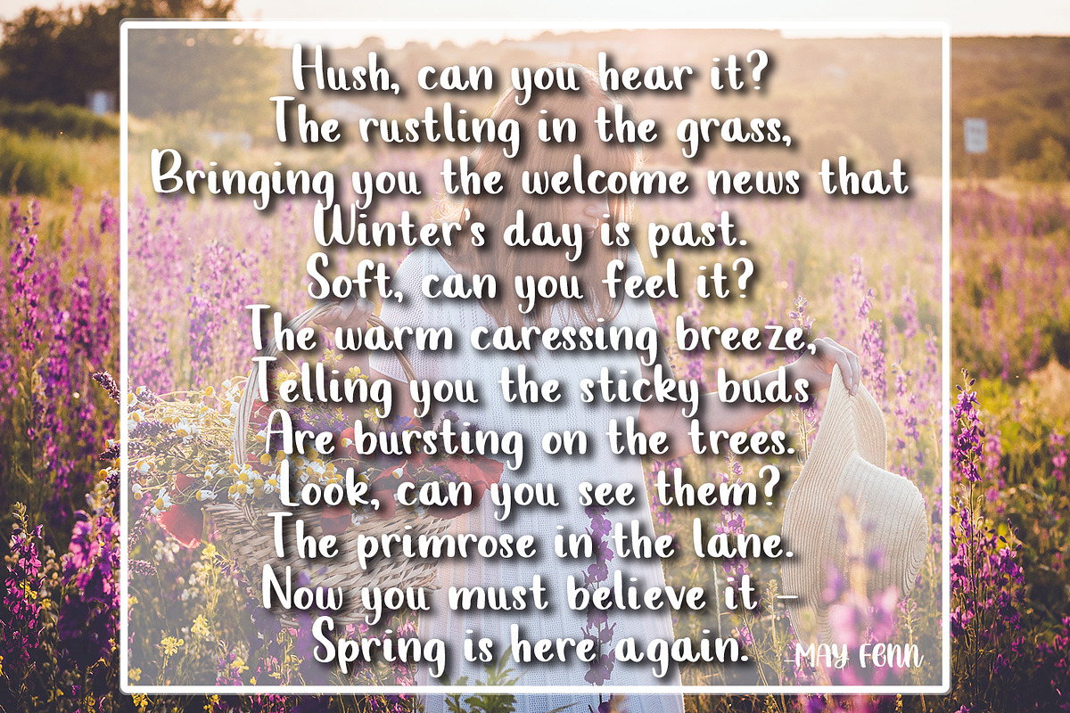 Happy Spring - Hand Lettered Font preview 4