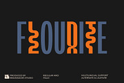 Flourite Font – Bold Condensed Displ, a Sans Serif Font by Brainwaves.Studio (Thumbnail 1 of 8)
