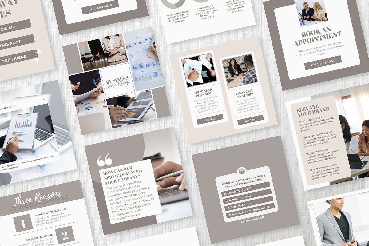 Business Consultant Instagram Post, a Social Media Template by EliteMatidi (Photo 4 of 8)