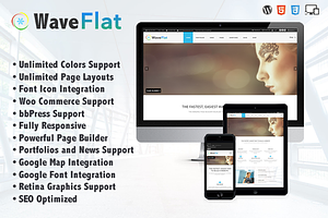 Wave Flat - Mutipurpose Theme 