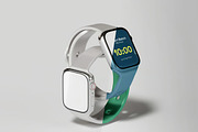 Smart Watch Mockup, a Wearable Device Mockup by Hubzway (Thumbnail 4 of 4)