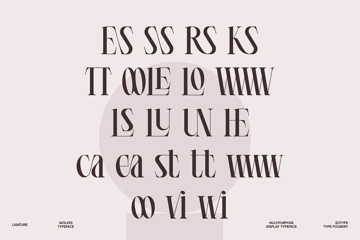 Wolves, a Serif Font by Eotype Studio (Photo 5 of 13)