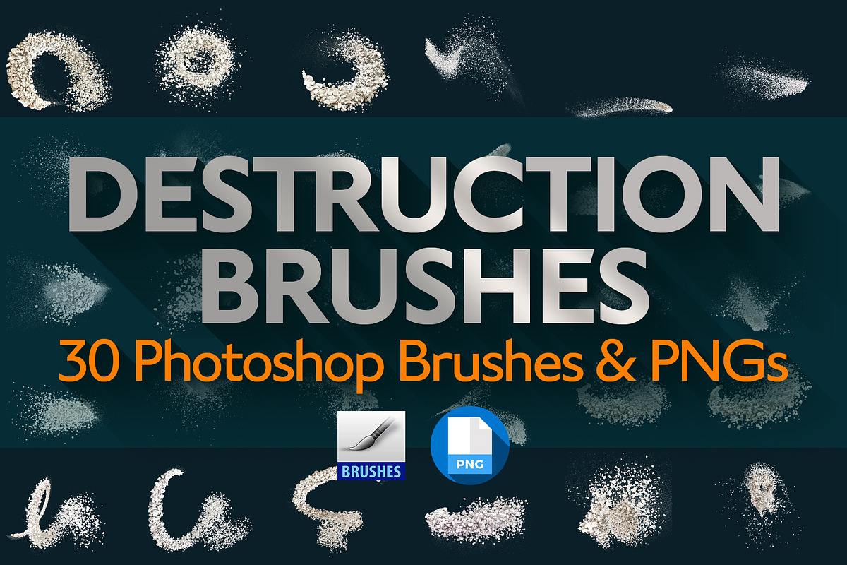 Destruction PS Brushes and PNGs, a Brush Add-On by Creative Graphics (Photo 1 of 5)