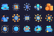 3D Web 3.0 Illustrations, an Object 3D Model by Flat Icons (Thumbnail 8 of 8)