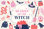 Season of the Witch. Halloween set., an Illustration by kondratya (Thumbnail 1 of 17)