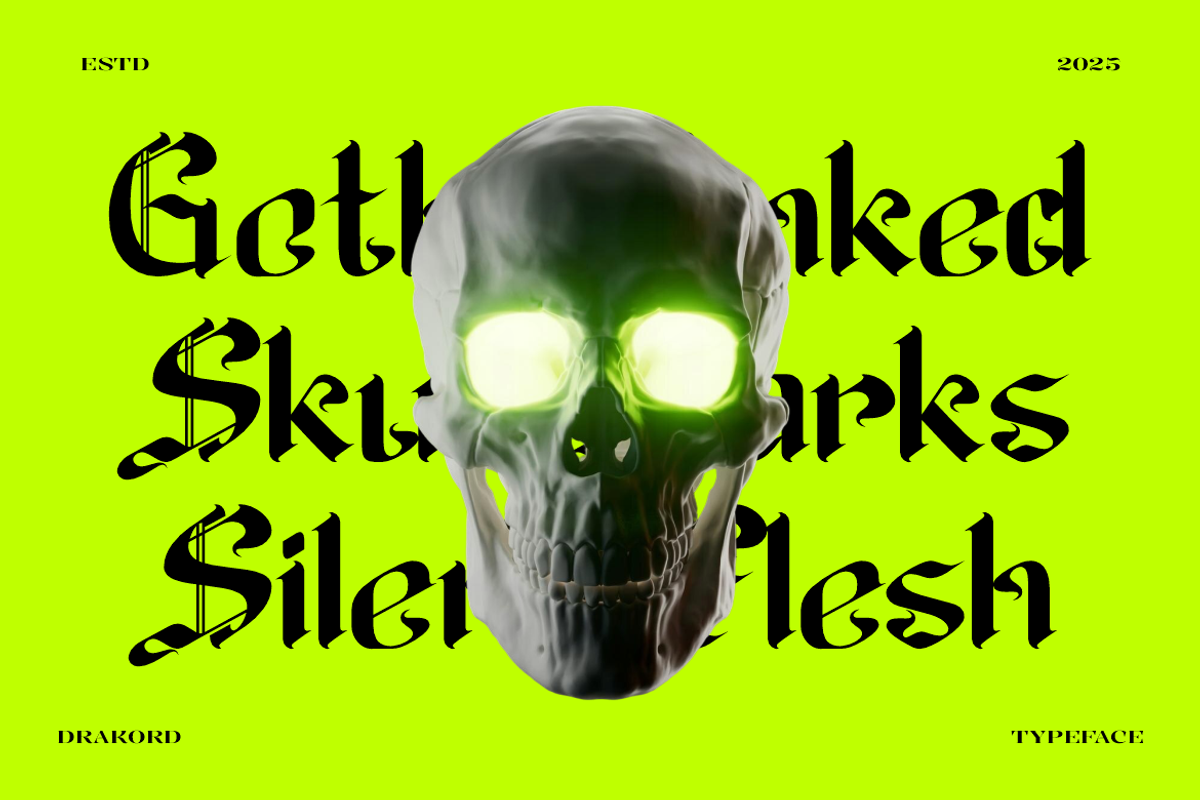 Drakord Blackletter Font, a Font by PutraCetol Studio (Photo 3 of 5)