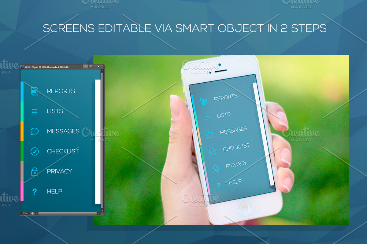 Photorealistic iPhone Mockup, an iPhone Mockup by Yoopy Images (Photo 5 of 5)