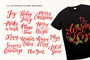 Christmas Procreate Brushes Bundle, a Brush Add-On by Red Ink (Thumbnail 8 of 10)