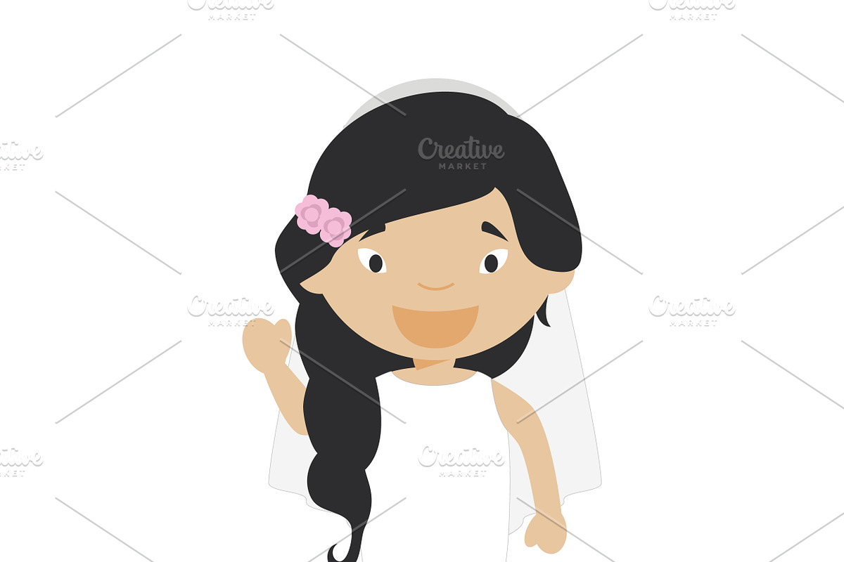 Wedding characters in cartoon style, a Person Illustration by asantosg (Photo 16 of 25)