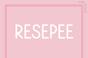 Resepee Font