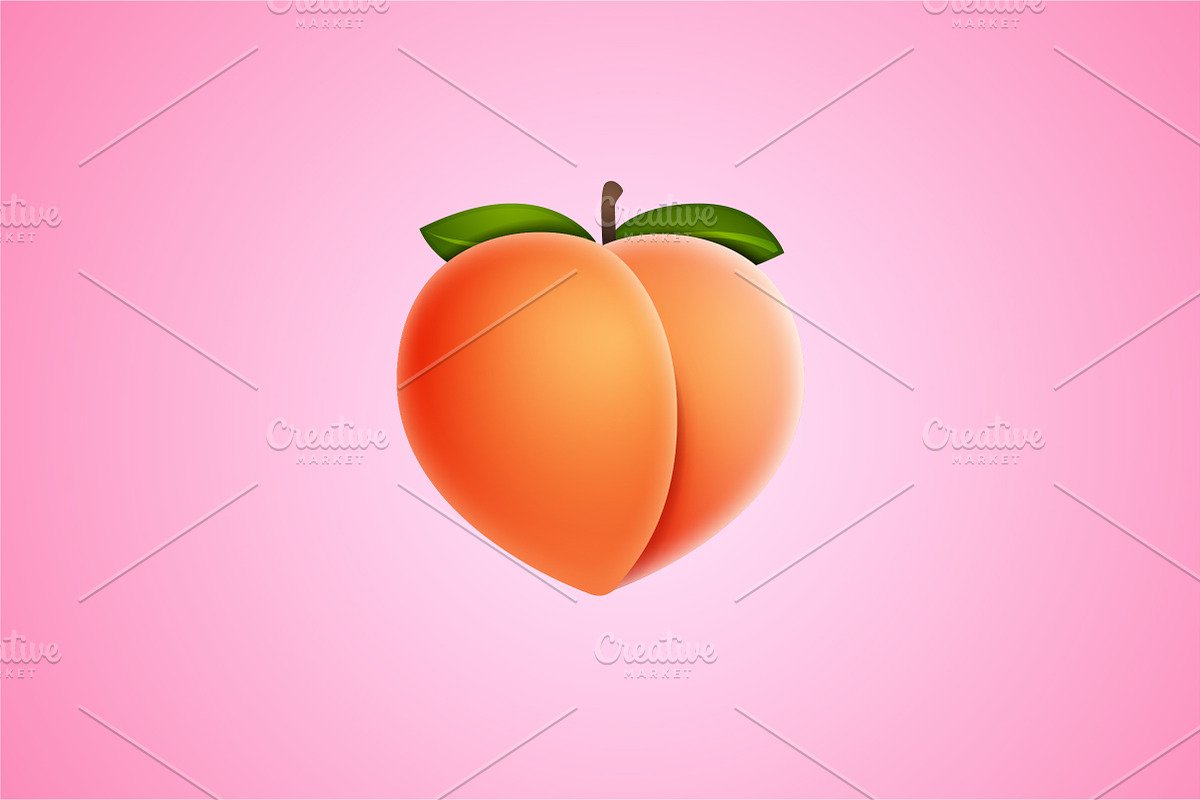 Peach Logo Icon, a Branding & Logo Template by Luis Muniz (Photo 2 of 2)