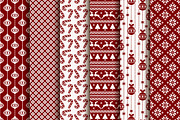 Christmas seamless pattern set., a Pattern Graphic by JuliaMalinovskaya (Thumbnail 3 of 4)