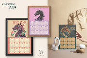 Dragon Calendar Templates 2024, a Print Template by NNclipart (Thumbnail 7 of 15)