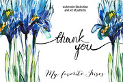 Irises thank you, a Texture Illustration by coconut_forest (Thumbnail 1 of 5)
