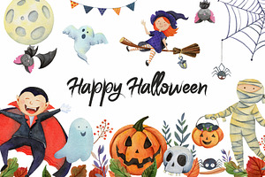 Watercolor Halloween