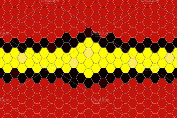 Coral Snake Skin Seamless Pattern