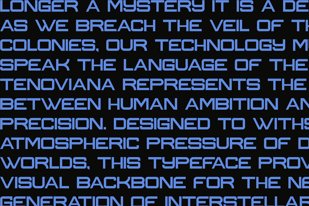TENOVIANA - Sci-Fi Display Sans, a Sans Serif Font by Indotype Foundry (Photo 4 of 10)