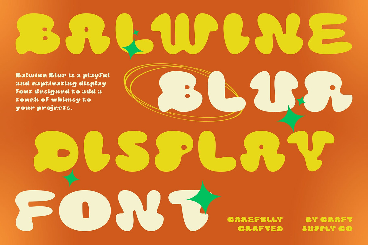 Balwine Blur, a Sans Serif Font by Craft Supply Co. (Photo 1 of 8)