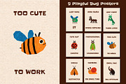 Paper Cut Bugs Clipart Bundle, an Object Illustration by Le.nart (Thumbnail 4 of 6)
