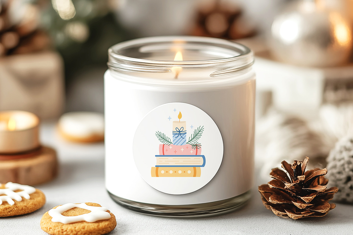 Cozy Winter Bookish Clipart, a Seasonal Illustration by JulzaArt (Photo 4 of 7)