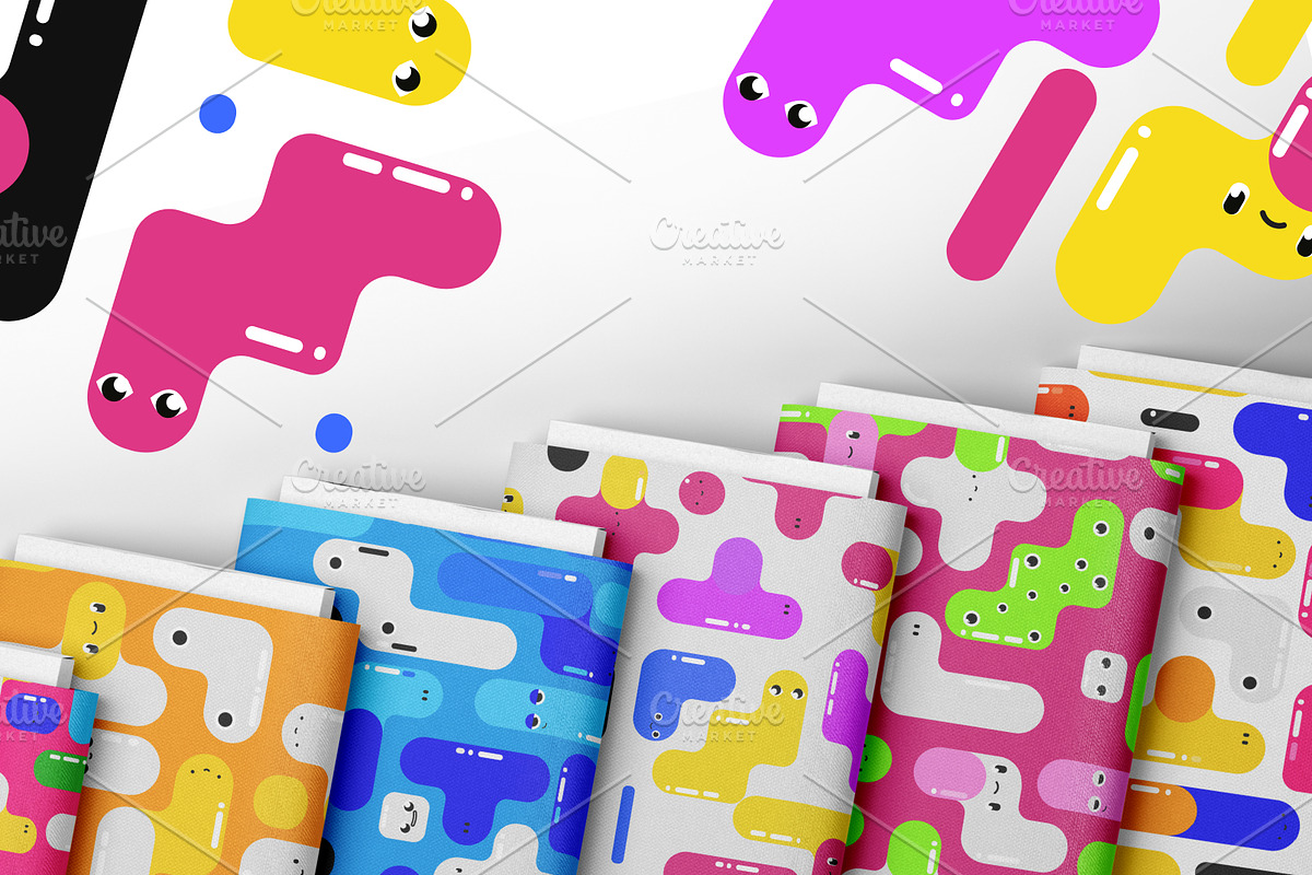 Tetris. Game pattern, a Pattern Graphic by Lineli (Photo 4 of 12)
