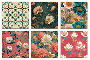 Batik Style Seamless Patterns 35, a Pattern Graphic by Libby Wishes (Thumbnail 2 of 4)