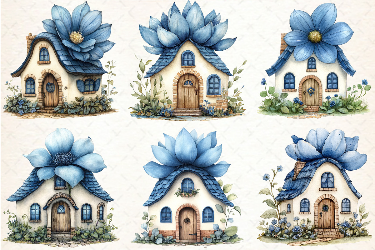 Whimsical Fairytale Cottage House, an Illustration by Libby Wishes (Photo 2 of 11)