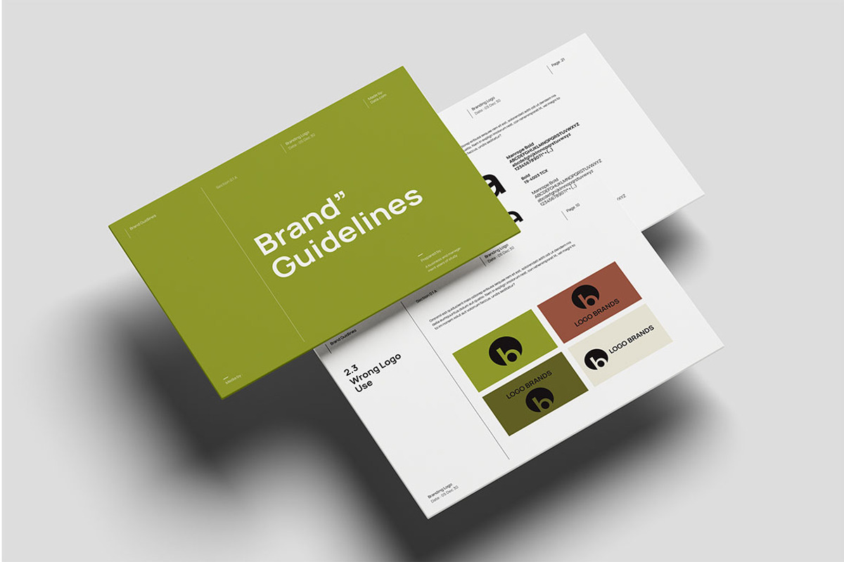 Brand Guidelines Template, a Presentation Template by yanindesign (Photo 5 of 6)