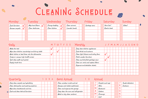 House Cleaning Schedule For Moms.