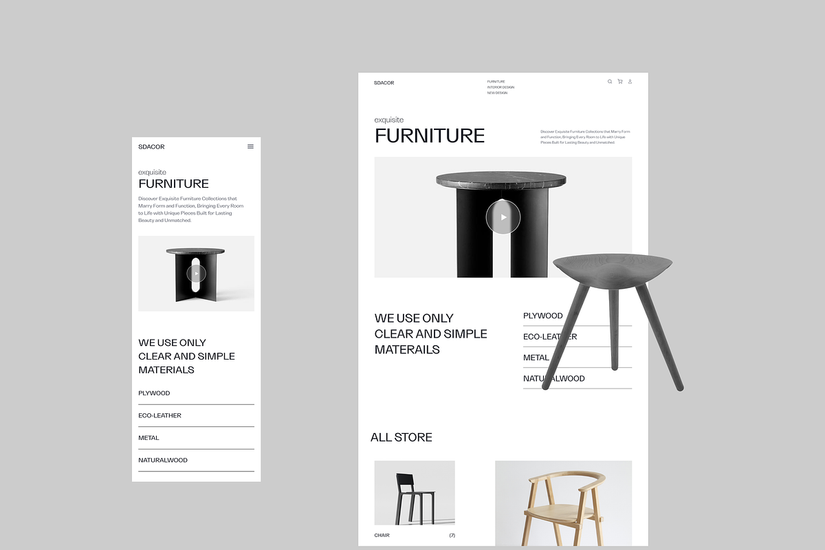 E-Commerce Furniture Website, an UI Kit Template by Ahmed Rubel (Photo 8 of 10)