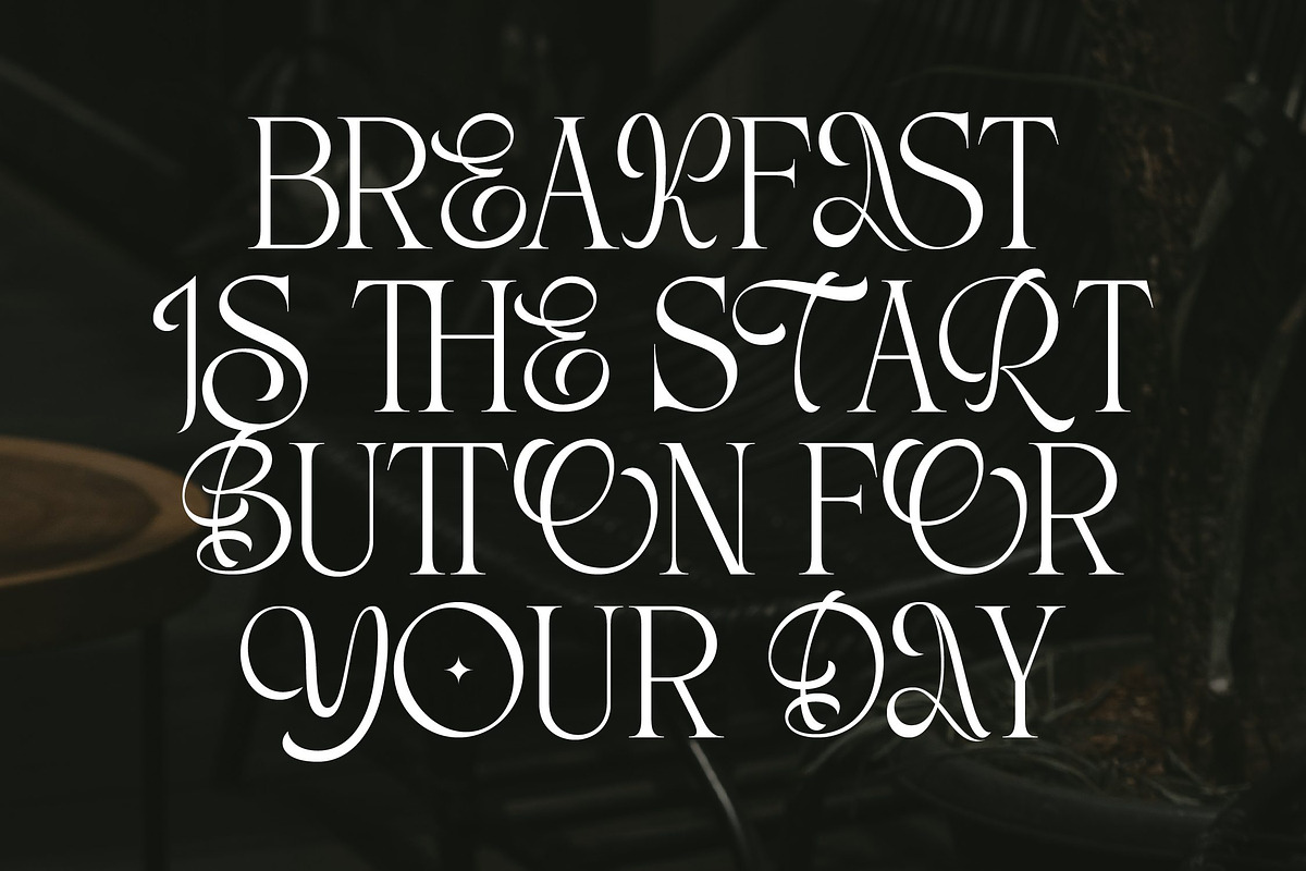 Horia Garden - Luxury Food Fonts, a Serif Font by Randi Irvan | Rvandtype (Photo 2 of 12)