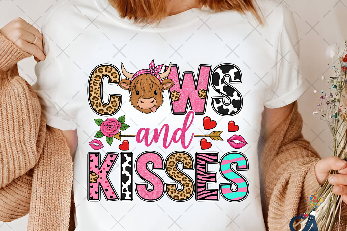 Valentine Cows And Kisses Png, an Illustration by Creative Art (Photo 3 of 6)