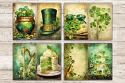 St Patricks Day Junk Journal Pages, a Decorative Illustration by GlamArtZhanna (Thumbnail 2 of 10)