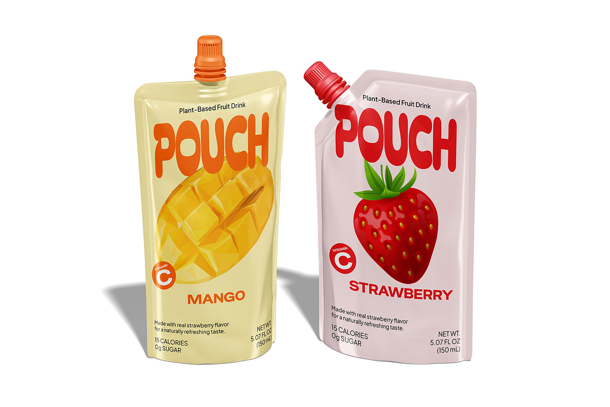 Stand-Up Beverage Pouch Mockup, a Packaging Mockup by Permadi Creative (Photo 5 of 5)